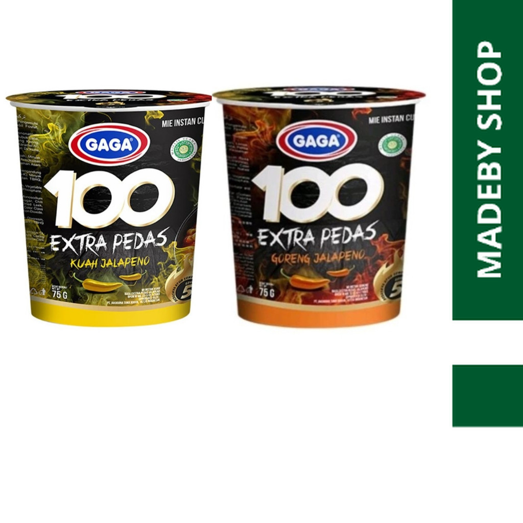 MIE GAGA 100 CUP EXTRA PEDAS KUAH JALAPENO