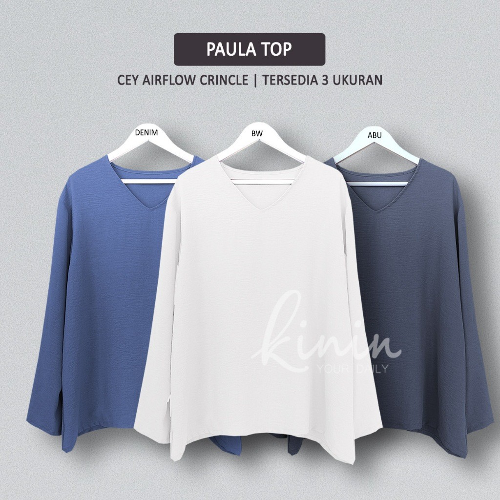 BRIGIXSHOP Atasan Lengan Panjang - Paula Top By Kinin Daily