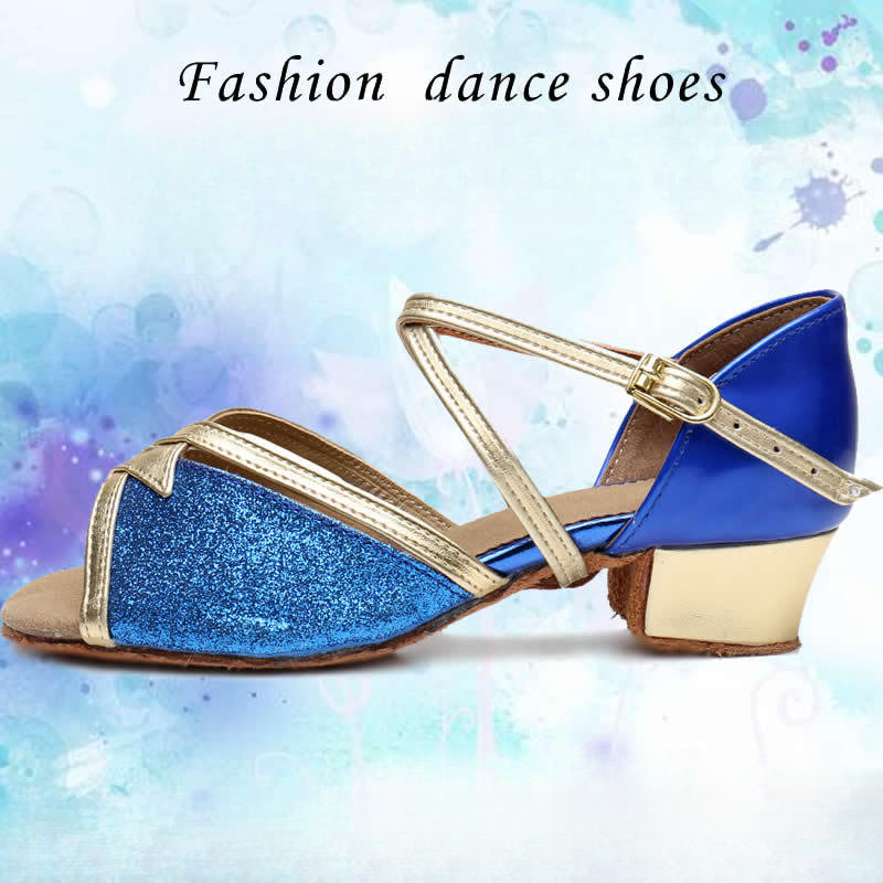Latin Dance Shoes Children's Latin Dance Shoes Girls Latin Shoes Kids Soft Sole Dance Shoes Matte Ne