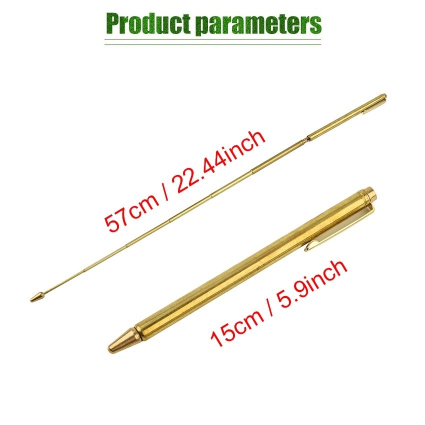 Dowsing Rod Dowsing Alat Deteksi Air / Dowsing Rod Alat Pencari Air Bahan Tembaga Adjustable