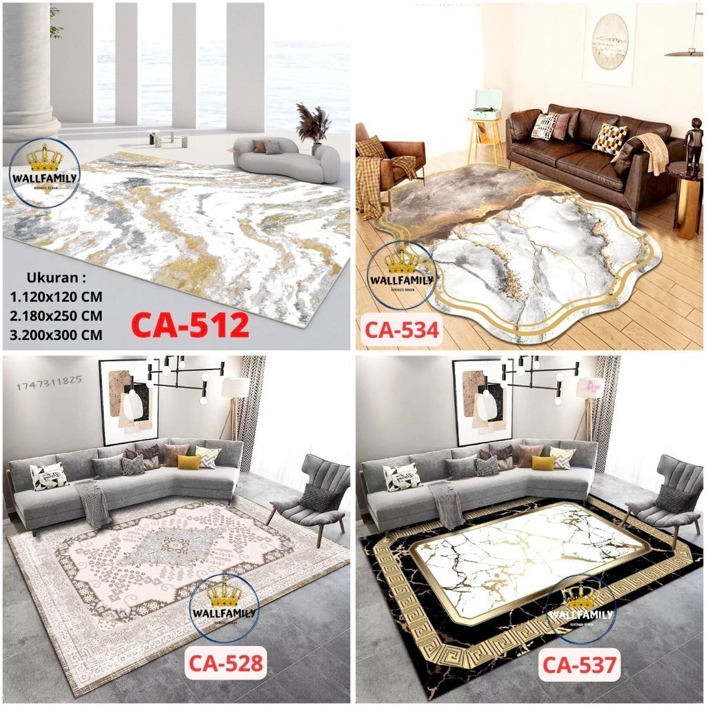 SIXSHOP Karpet Lantai Premium Import Polyester Anti Slip