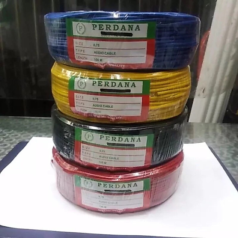 kabel Audio/ serabut NYAF 0.75 mm Perdana