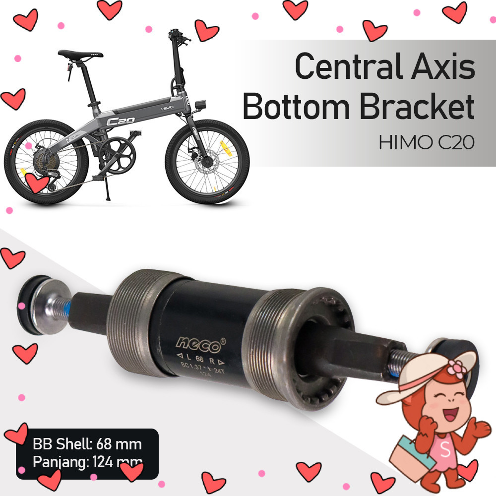 HIMO NECO Central Axis Bottom Bracket 68mm x 124mm for HIMO Z20 C20