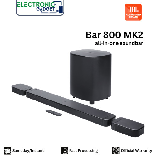 JBL Bar 800 MK2 7.1 Channel Soundbar Speakers Dolby Atmos  DTS Virtual