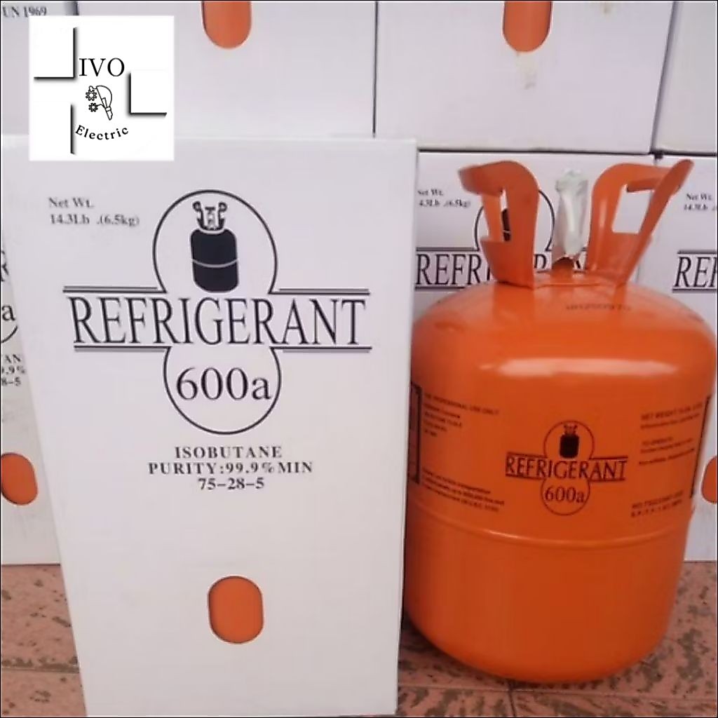 refrigerant R600a/R 600/R600 isi 6,5 kg || segel pabrik