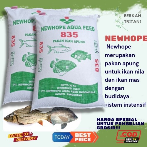 NEWHOPE AQUA FEED (10 kg) Pakan Ikan Pelet Ikan Air Tawar Nila