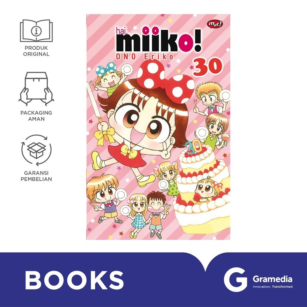 Gramedia Jember - Komik Hai, Miiko 30 - Bookpaper (Ono Eriko)