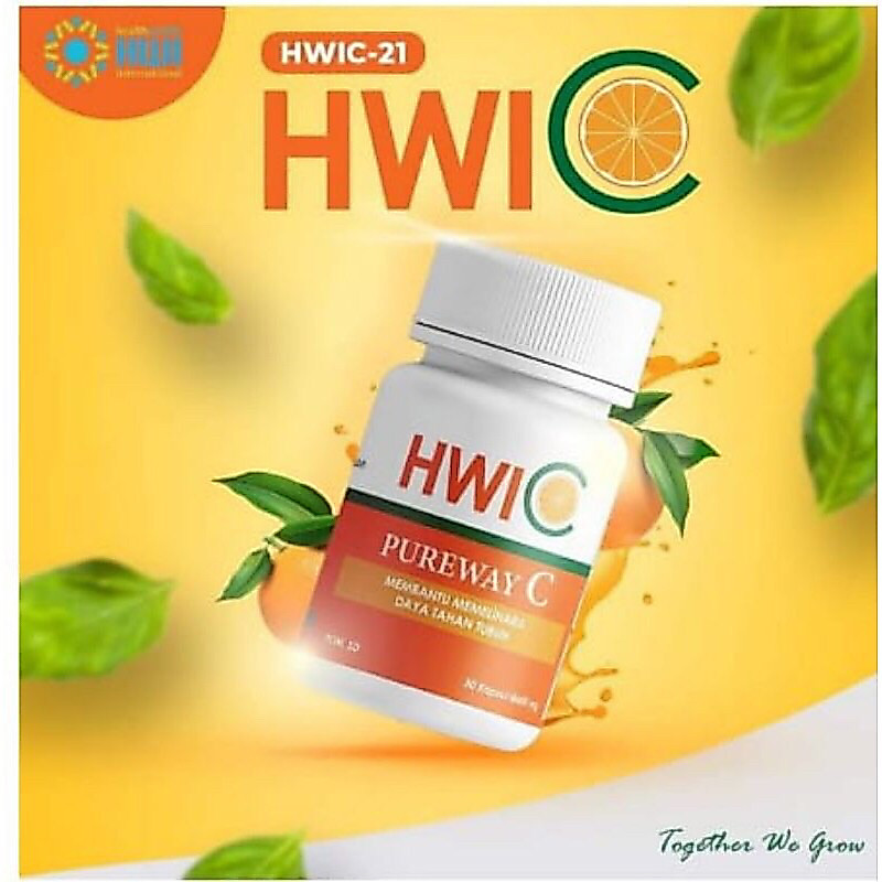 HWI C Asli Original HWI Vitamin C isi 30 Kapsul Pureway C original HWI / HWIC HWI ORIGINAL 30 KAPSUL