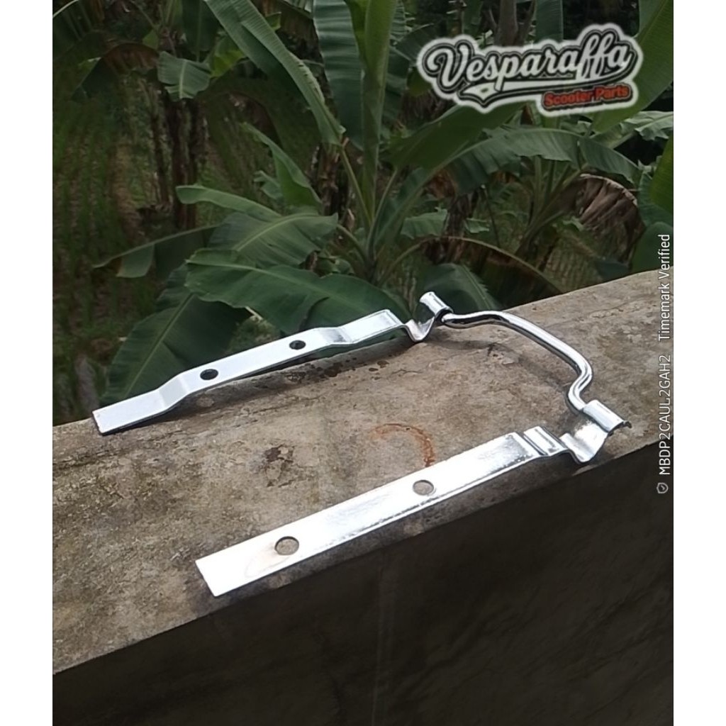 Behel Breket pegangan jok vespa Excel Vesparaffa