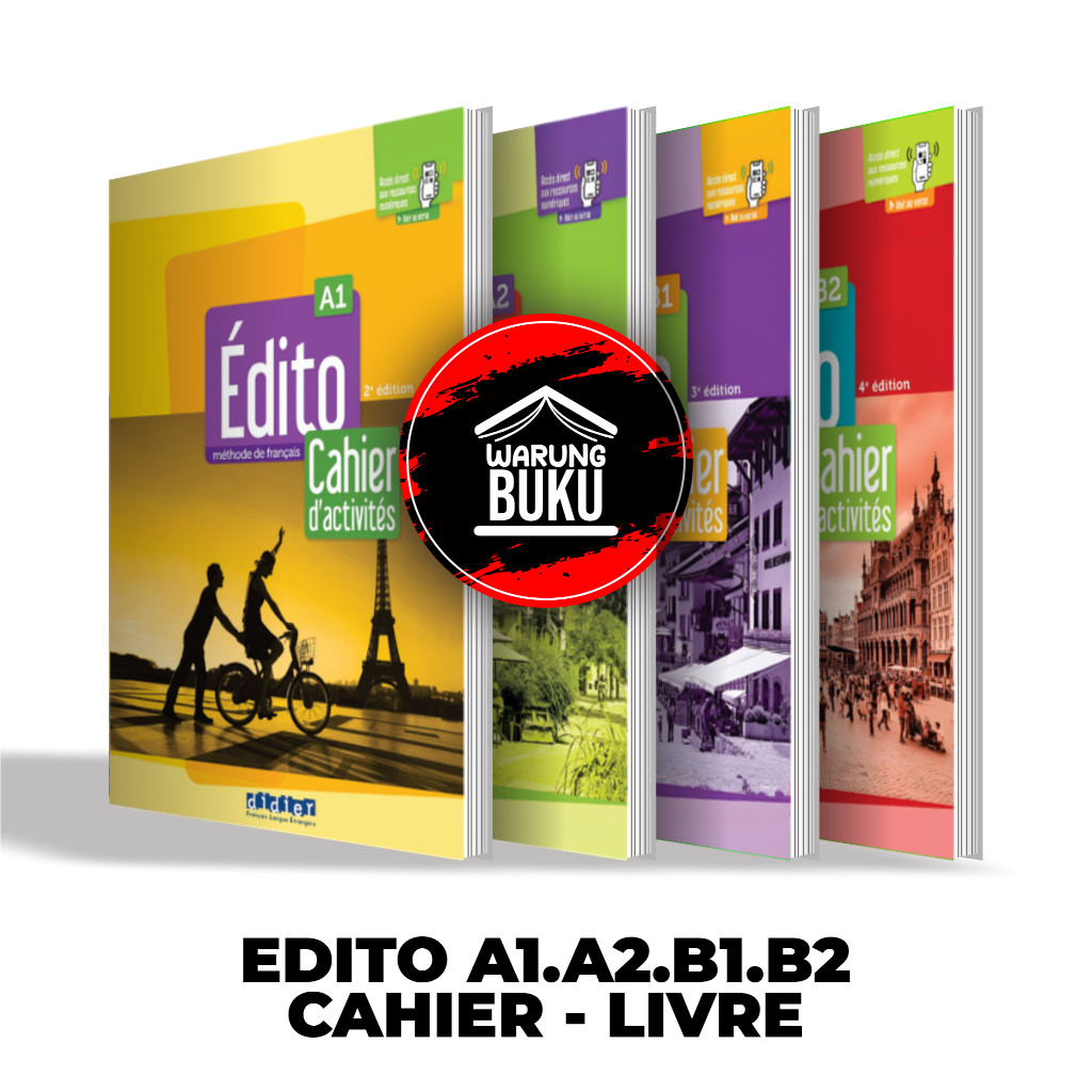 Buku Belajar Bahasa Francis Edito A1 A2 B1 B2 Cahier & Livre