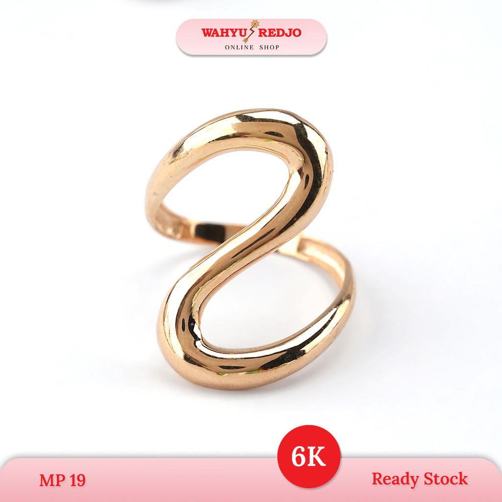 Cincin Emas 6K Lengkok Besar Wahyu Redjo Pameran