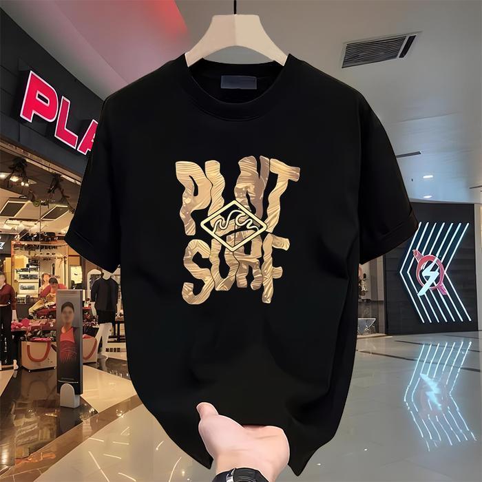 Kaos Planet Surf Pria Cotton – T-Shirt Lengan Pendek Logo Retro Surf – Baju Cowok Daily Wear distro 