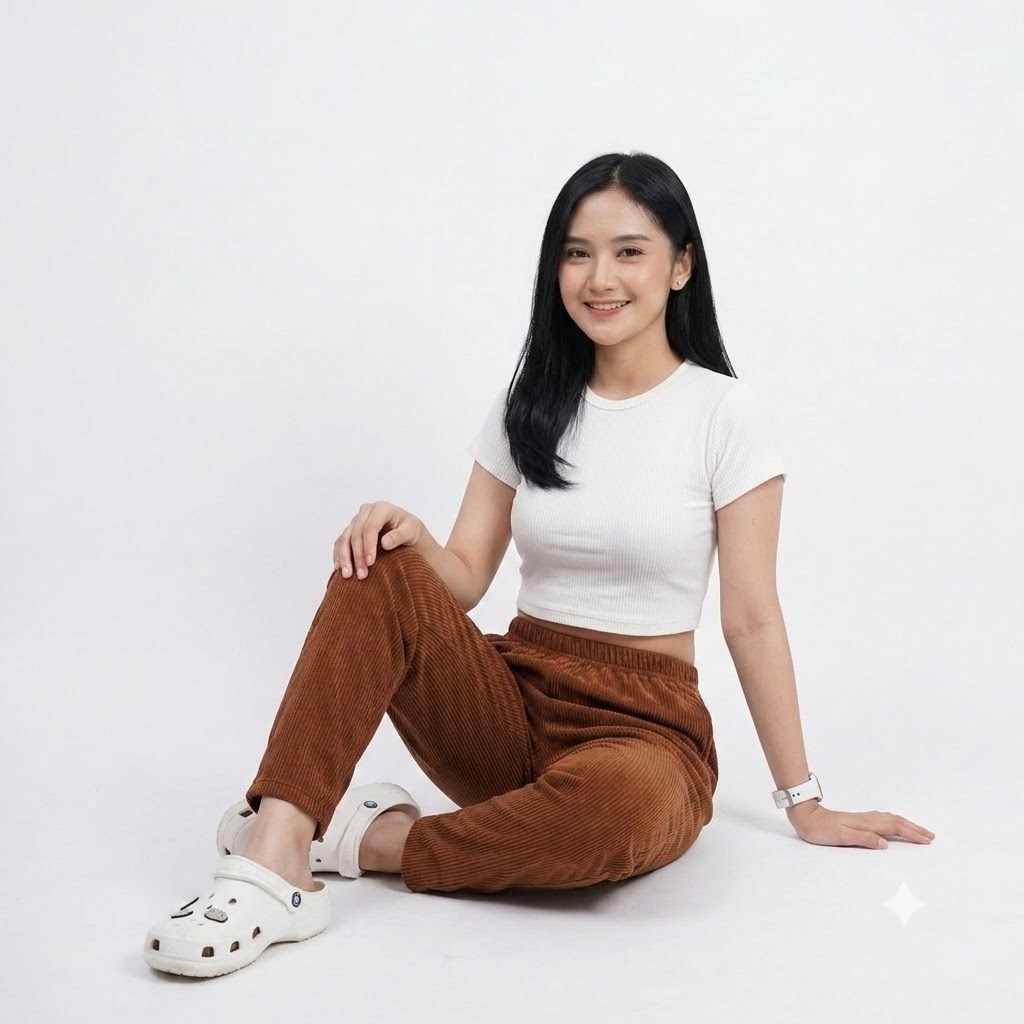 Legging TERESA Babat Panjang Wanita Inner Gamis Celamis Salur Babat Murah Dalaman Rok dan Gamis