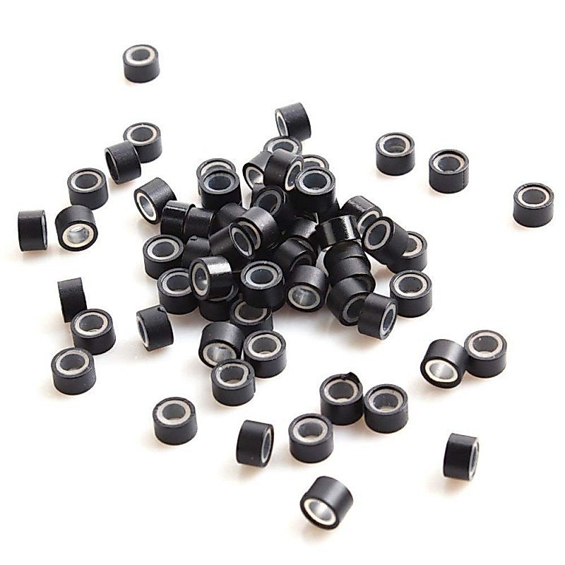 Calista - Isi 500 Ring Extension Rambut Bahan Silikon Ring Rambut Ring Sambung Rambut Drat Jumbo