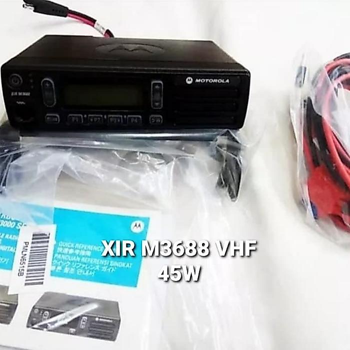 JUAL RADIO RIG MOTOROLA XIR M3688 VHF 45WAT GARANSI MOTOROLA XIR M3688
