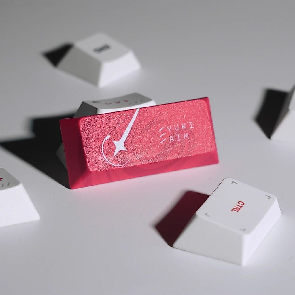130 Keys Yuki Aim Anime Keycaps Cartoon PBT Keycap Chreey Keycaps Japan Key Cap Dye-sub Mechanical