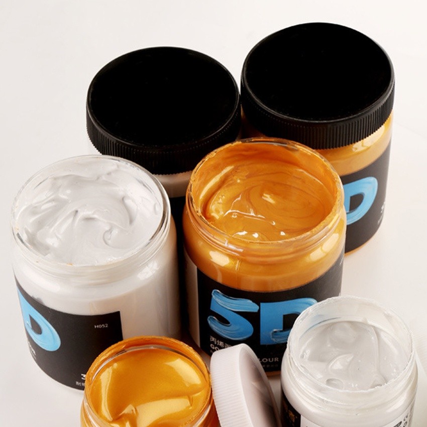 Cat Akrilik 100ml 300ml Acrylic Paint Gouache Waterproof Cat Lukis Kanvas Kayu Kain Serbaguna