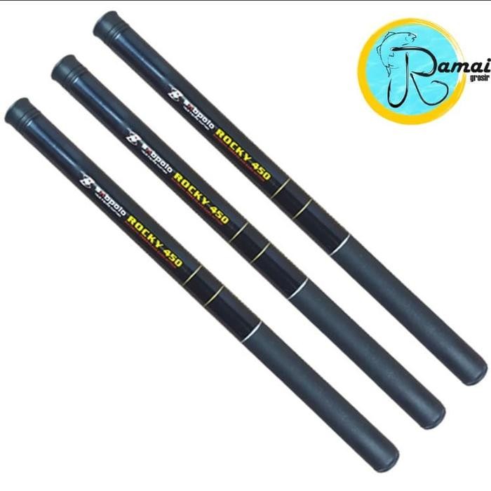 Joran Tegek Ruas Pendek Rocky 450 Hard Action Fiber
