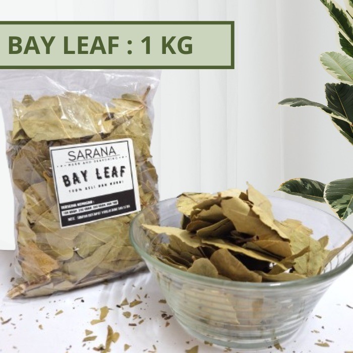 

Daun Bayleaf Kering Asli Organik 1 Kg/ Bay Leaves / Rempah Rempah Bumbu Dapur