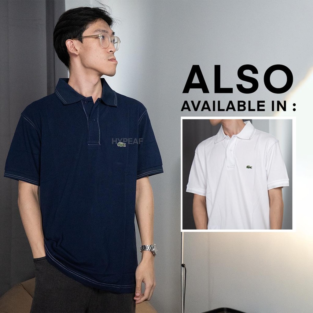 LACOSTE Men Classic Fit L.12.12 Heavy Pique Polo Shirt Authentic / Kaos Polo LACOSTE Original