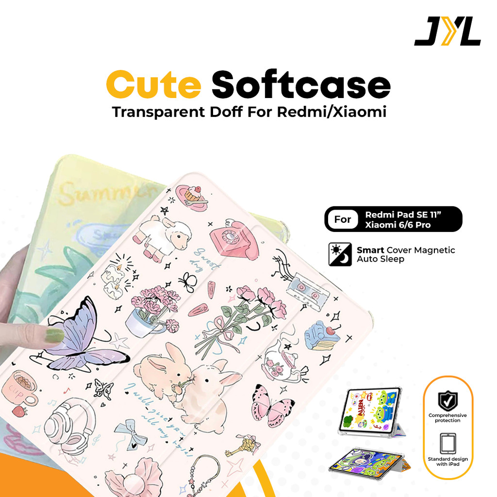 JYL Casing coquette Lucu untuk Xiaomi Redmi Pad Se 11" inch Xioami MiPad 6/6 Pro Xiaomi Pad 7/7pro R
