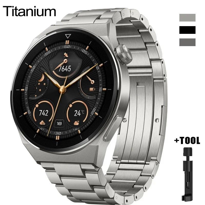 Titanium Metal Watch Strap For HUAWEI Watch 3 Pro new Band 22mm For HUAWEI GT 3 46mm/GT3/GT 2 46mm/G