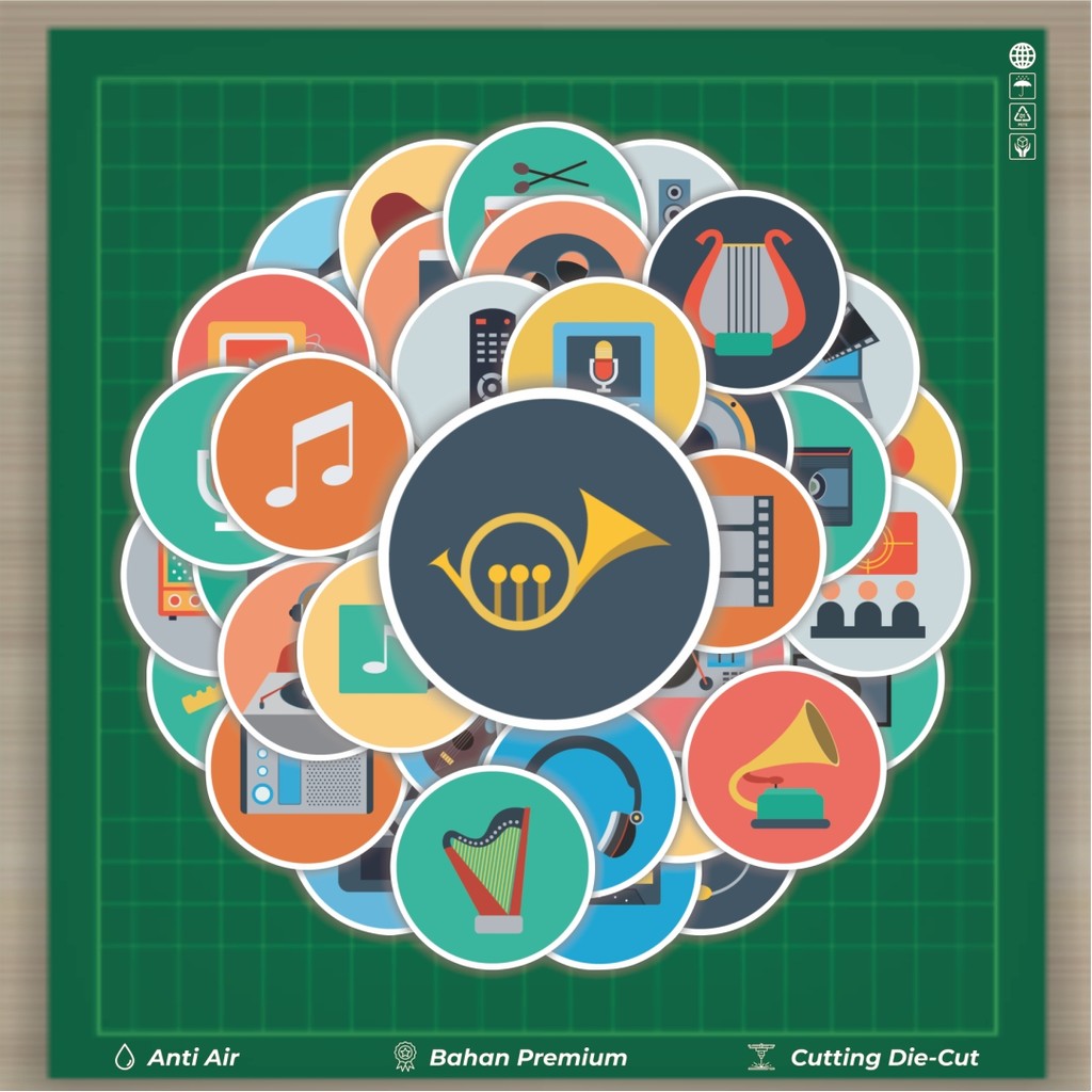 

HOT 50 PCS STIKER Stiker Ikon Datar Multimedia Stiker Fashion Cars Decal Dingin Kartu Album Custom Vinyl Anti Air- Sticker Aesthetic Buku Journal Koper Casing HP Tablet Laptop Helm Motor Botol Minum