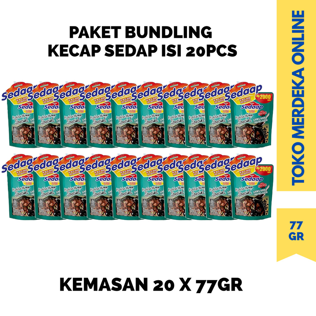 

KECAP SEDAP KEDELAI HITAM 77 GR KEMASAN 2000