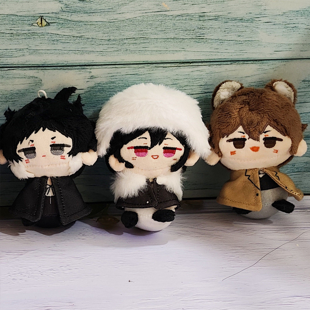 BSD Anime plush dolls Dazai Osamu Nakahara Chuuya Ranpo Edogawa Nakajima Atsushi Akutagawa Ryunosuke