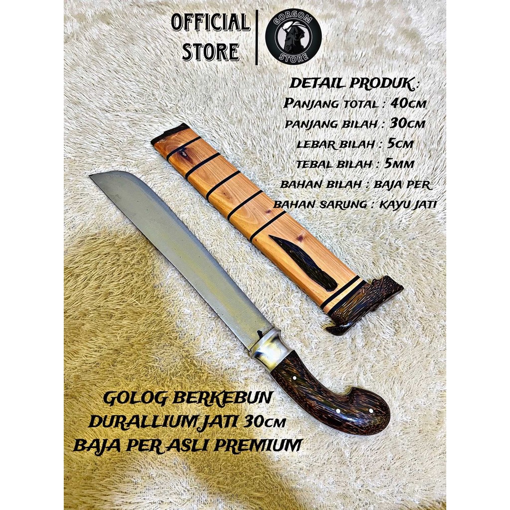 GJ COD GOLOK SKM Duralium produksi cibatu asli GOLOK Kerja kebun Baja Per Fulltang asli cibatu