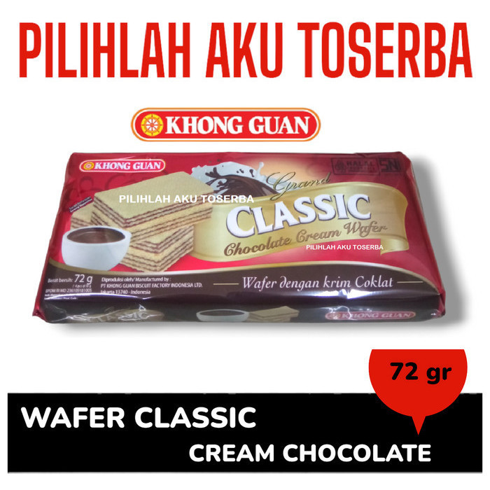 

Khong Guan WAFER CLASSIC Chocolate 72 gr - ( HARGA 1 pcs )