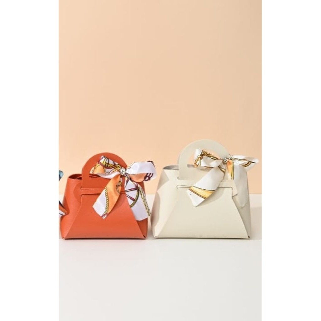 

GOODIE BAG KULIT SINTETIS SYAL DIY BAG LEATHER SCARF TAS HAMPERS SOUVENIR