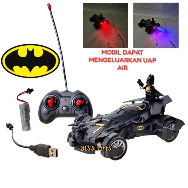 MER.SHOP Mainan Anak RC Batman Keluar Asap Baterai Charger UJ99-2815B