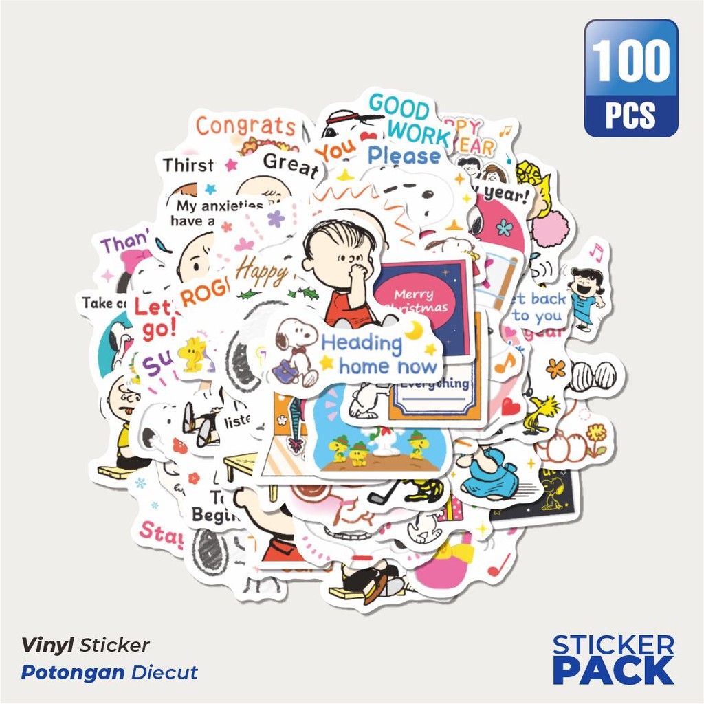 

Terbaru! 50 pcs Stiker Kartun Snoopy V11 Dekorasi Lucu Kreatif untuk Notebook, Skateboard, HP