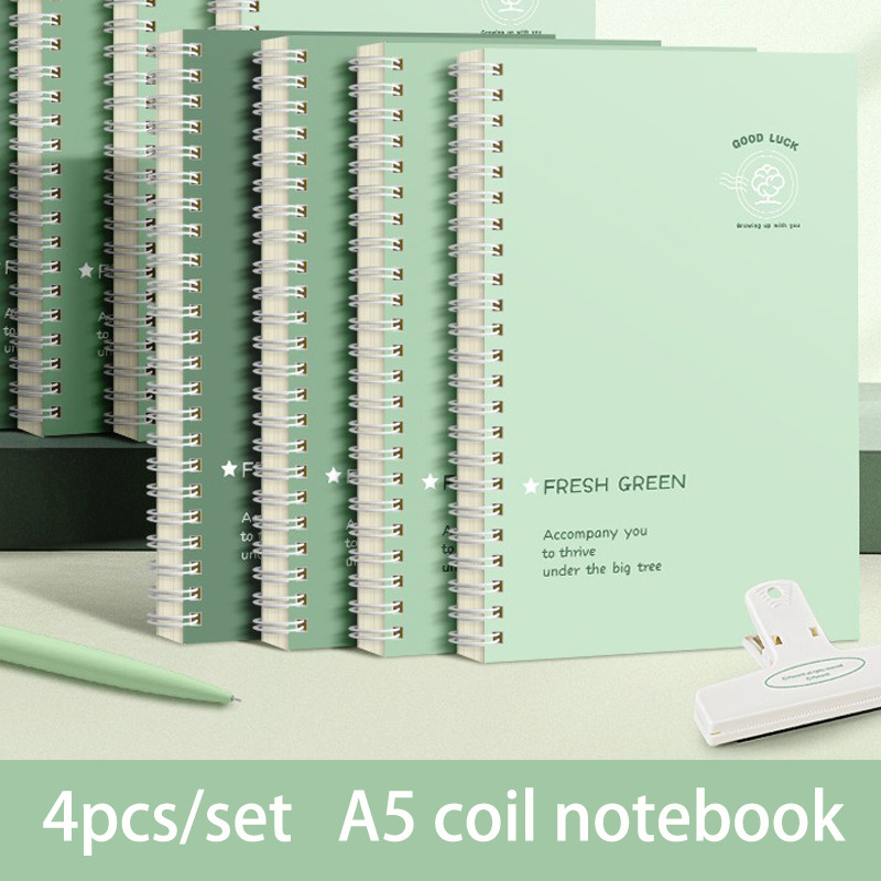 

4Pcs/set thickened a5 coil notebook, book, simple notepad, student, high-value exercise book