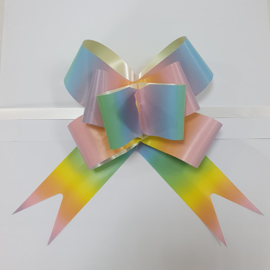 

1 Bks Pita Tarik Pelangi Tanpa Renda 50mm Rainbow Serut Parcel