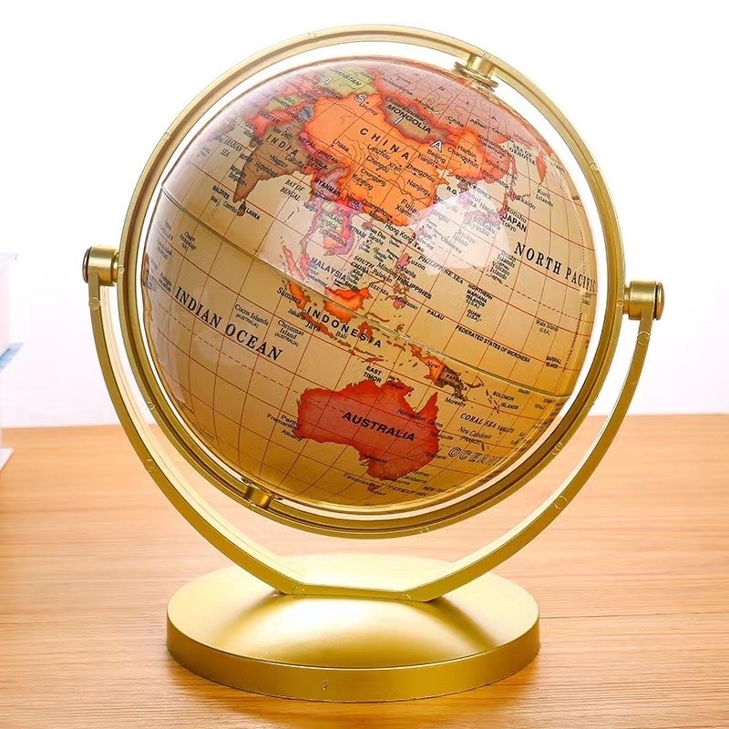 

New Jane 20 Cm/18 Cm Emas Peta Dunia Dunia 360 ° Berputar dengan Berdiri Sekolah Geografi Perlengkapan Pendidikan Anak-anak Menjelajahi Rumah Kantor DekorasiGold World Globe Map 360° Rotating With Stand School Geography Educational Supplies Kids Exploring