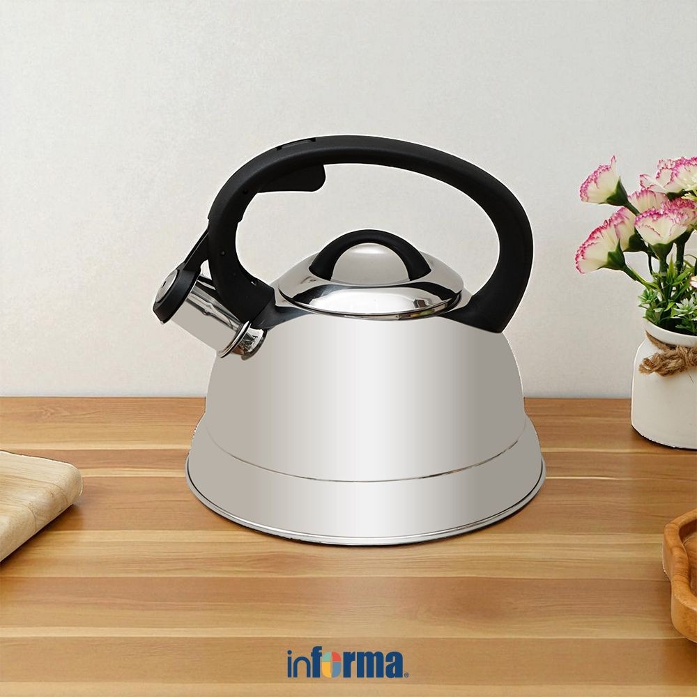 Informa Cooking Color 2.3 ltr Filcus Teko Air - Silver Kettle Wadah Masak Air Bunyi Ceret Food Grade