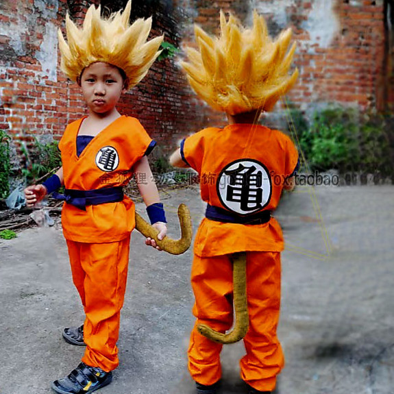 Kostum Dragon Ball Wig Cosplay Wukong Goku DBZ Halloween Kame Kameha  Kosplay Sun Wo Kong Wokong Kom