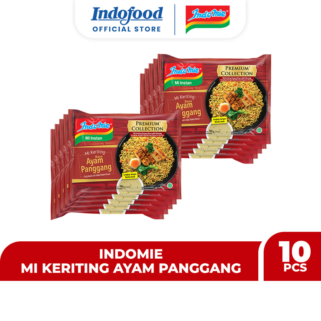 

10 PCS - Indomie Mi Keriting Ayam Panggang 90 Gr