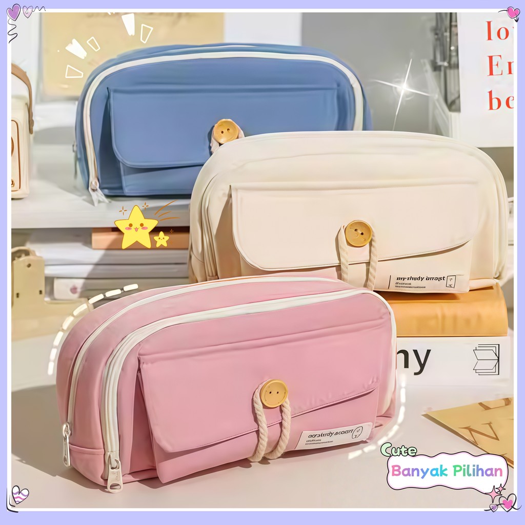 

【COD】Kotak Pensil Kawaii Kapasitas Besar Kotak Penyimpanan/Pensil Korea Multi Sekat/Tas Pensil Gaya Ins Yang Tampak Tinggi/Peralatan Kantor Dan Siswa/Kotak Penyimpanan Alat Tulis