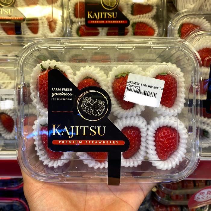 

Buah Strawberry jepang kajitsu premium strawberry fresh 170 grm