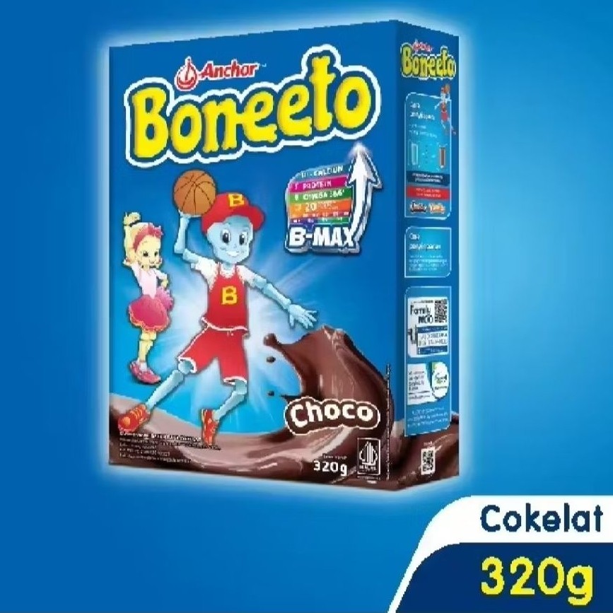 

Boneto Boneeto Susu Bubuk Cokelat 320g - Nutrisi untuk Daya Pikir dan Tubuh Aktif Anak