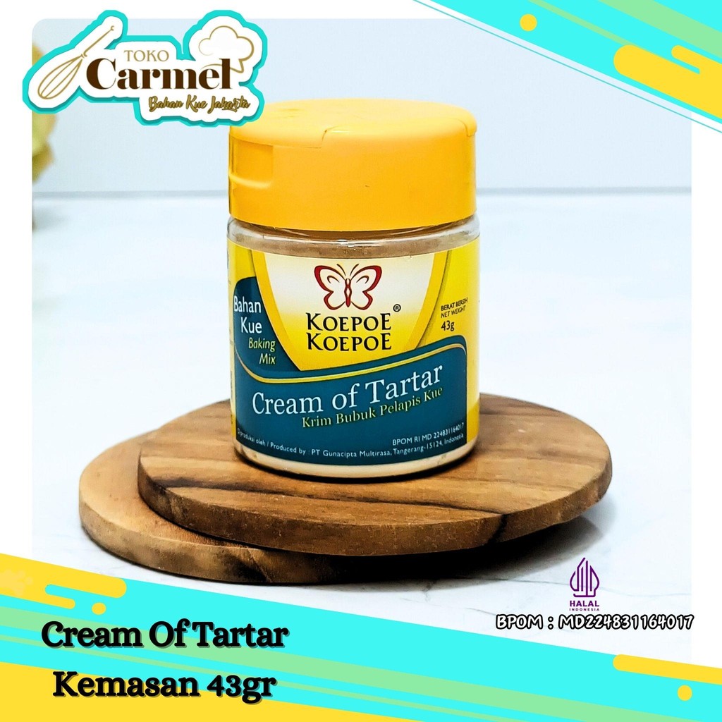 

Cream of Tar Tar 43gr Merk Koepoe Koepoe Kupu Kupu