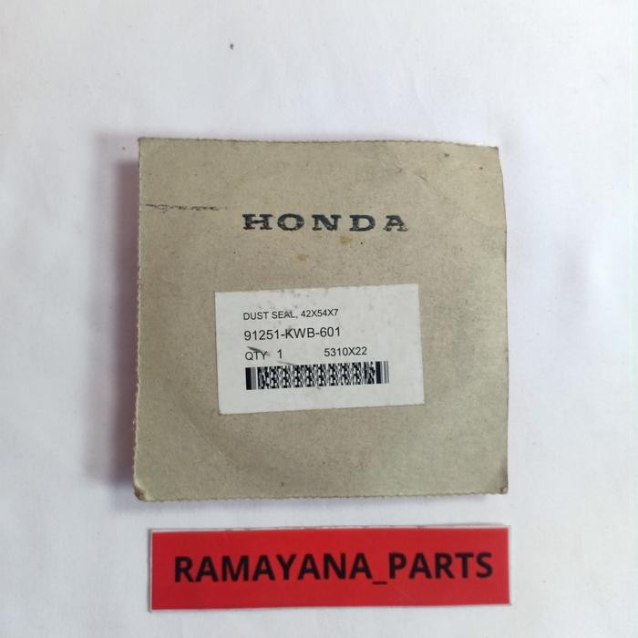 Dust Seal 42X54X7 Honda Revo 110 FI 91251KWB601