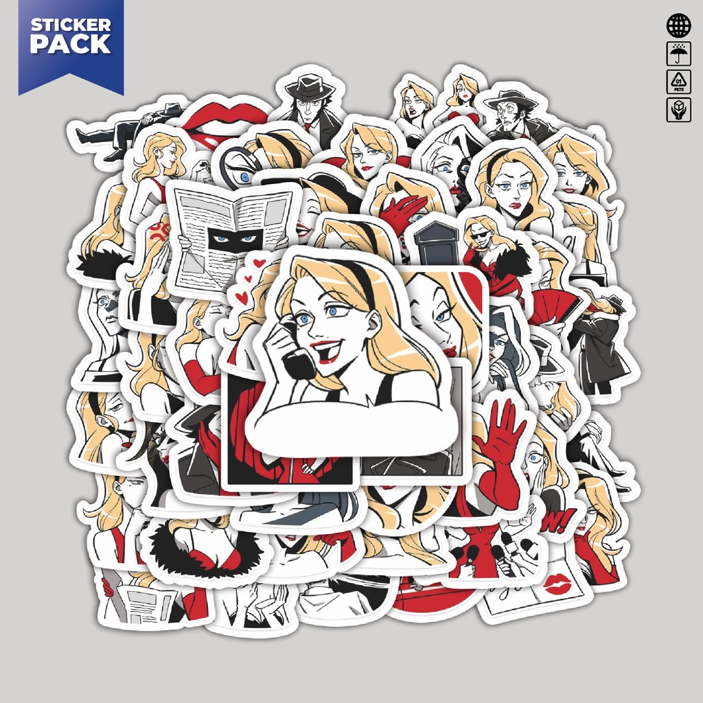 

[100PCS]Stiker Pack Funny Character Elienor And George Aesthetic Vinyl Anti Air Dekorasi Sticker Laptop Buku Journal Koper Helm Casing HP Gitar Helm Skateboard