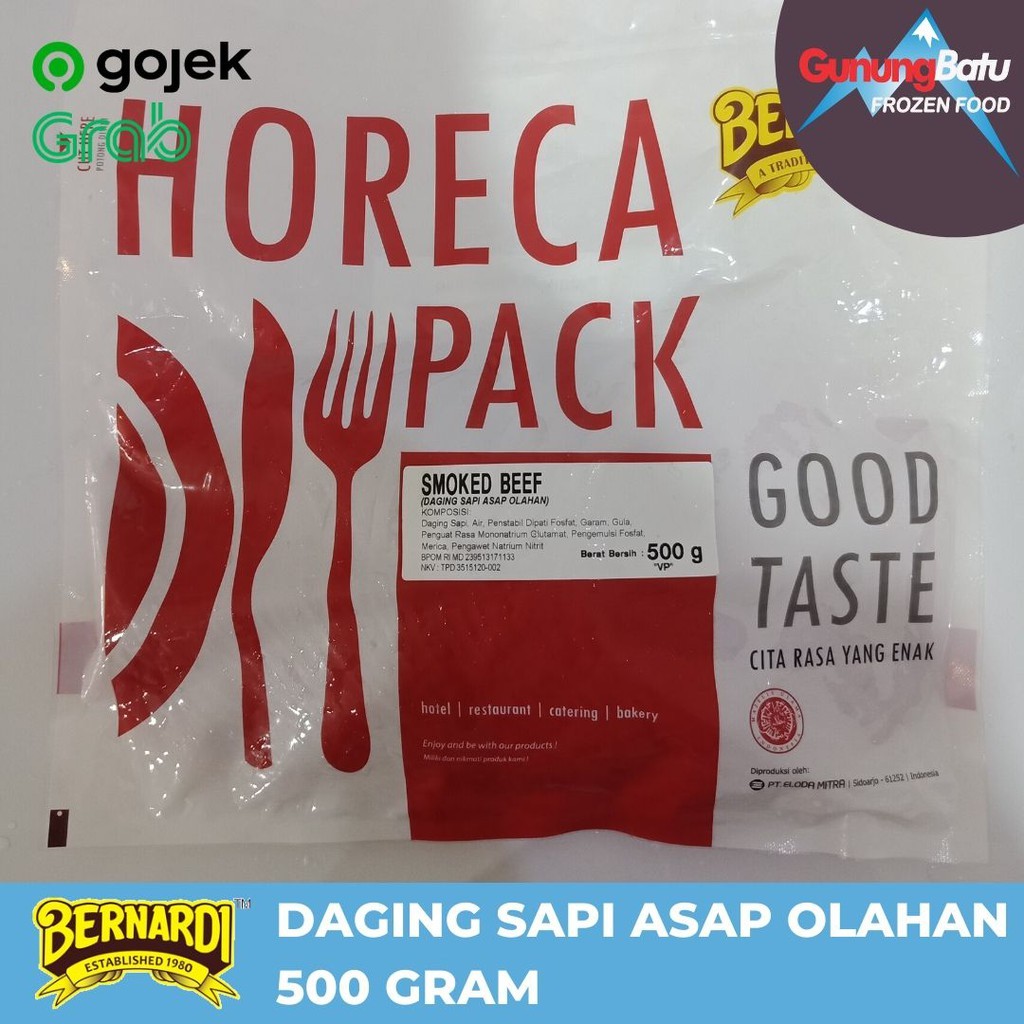 

BERNARDI SMOKED BEEF BULAT VP 500 GR DAGING SAPI ASAP