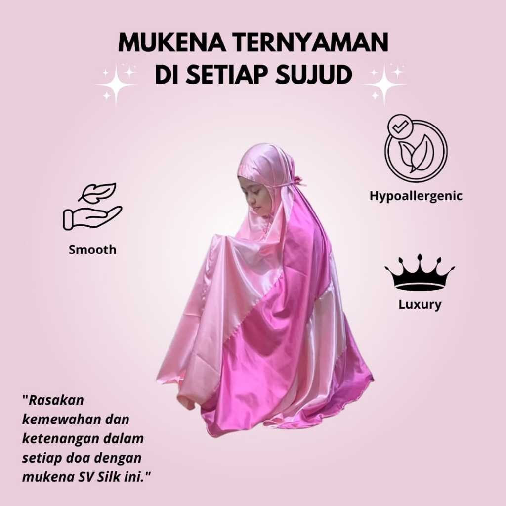 Premium SV SILKY MUKENA PREMIUM TERNYAMA SATIN SILK MUKENA SILK MUKENA SATIN MUKENA DEWASA