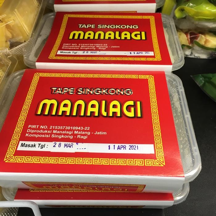 

Tape singkong manalagi malang manis box