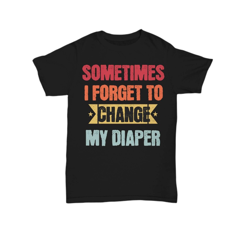 Kaos ABDL Lucu - Kadang Aku Lupa Popok, Unisex